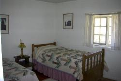 One of the Barn's bedrooms has a double and a twin bed.