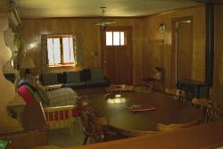 The livingroom in the Barn is comfortable for small groups
