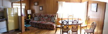 Trails End has a comfortable living area.
